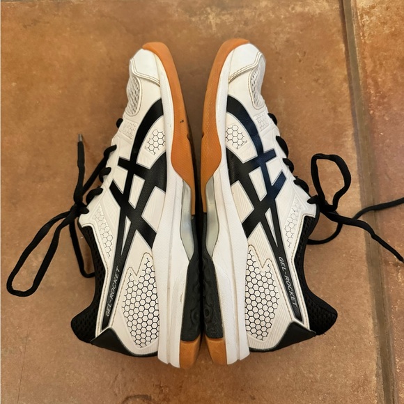 ASICS Gel Rocket 8 men’s white black sneakers shoes 6.5 M volleyball court kids - Picture 4 of 10